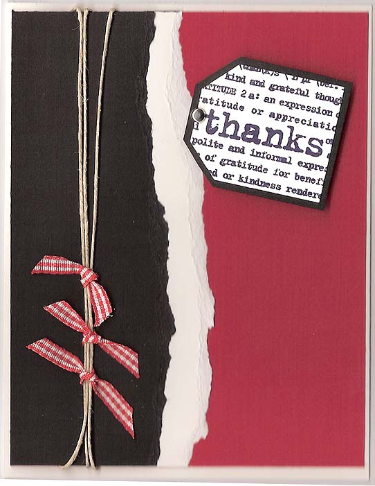 Stampin Up Thank You Card