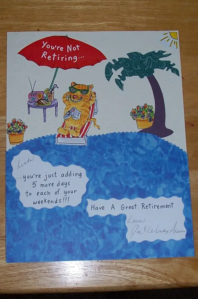 Greeting Cards For Retirement. For example, this card