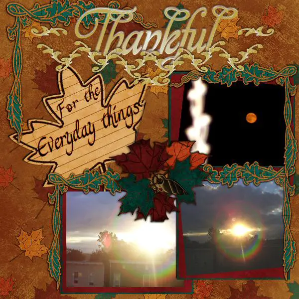 Ideas For Making Thanksgiving Scrapbook Pages