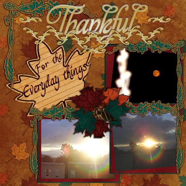 Ideas For Making Thanksgiving Scrapbook Pages