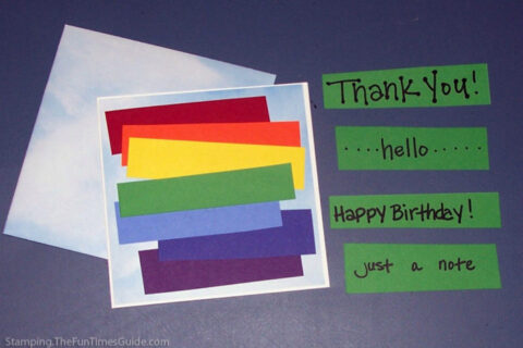 Fun ideas for a handmade Thank You card. photo by Suzie at TheFunTimesGuide.com
