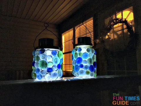 See how I made these solar-powered lanterns that are weatherproof!