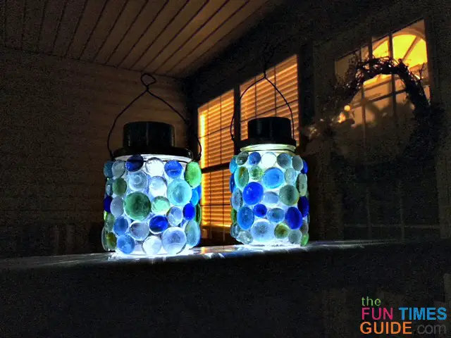 Create Glass Lanterns for the Backyard