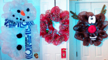 How To Make A Deco Mesh Wreath To Hang On Your Door – Fun Ideas For Every Holiday!