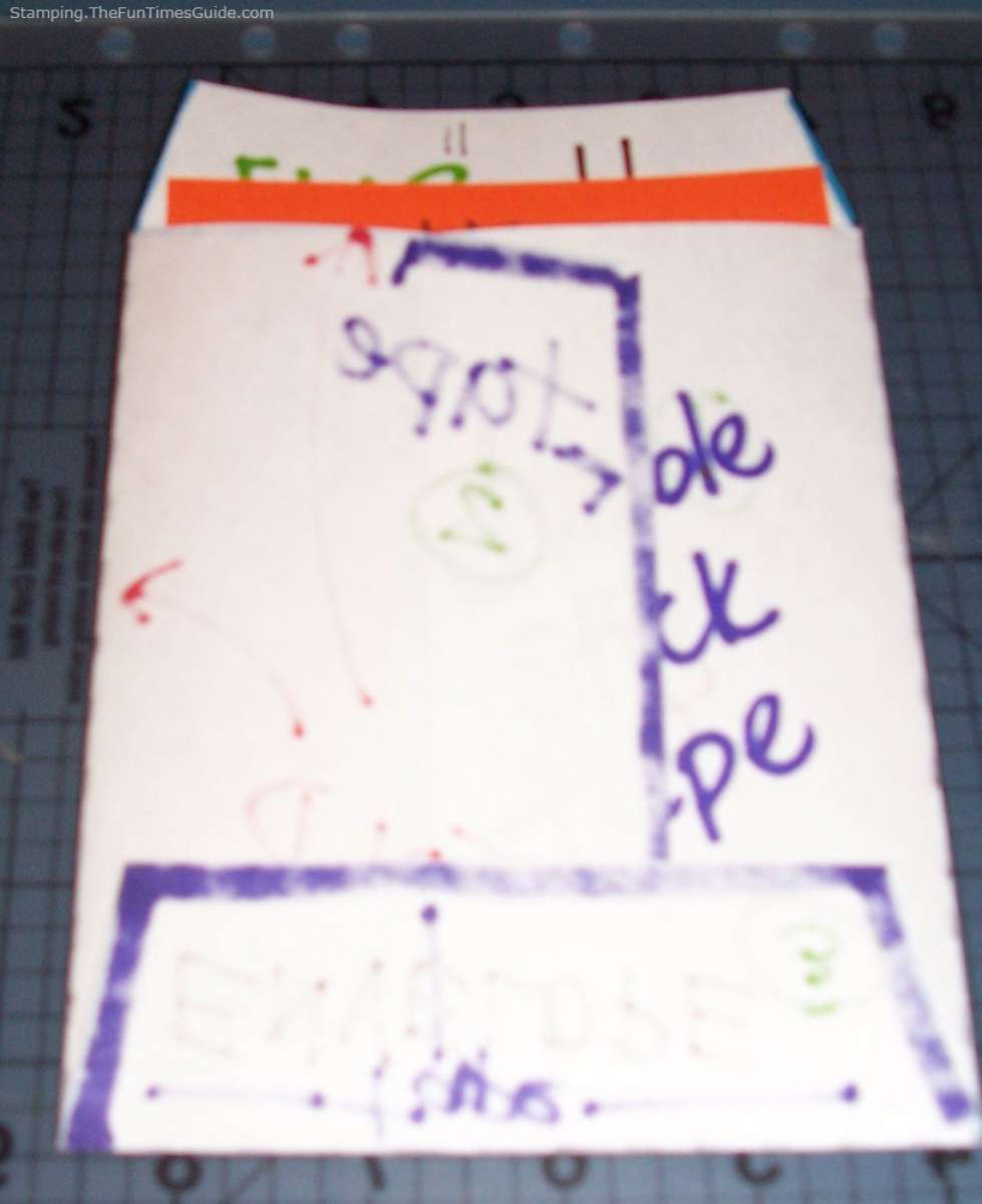 how to make envelopes step by step - the finished product