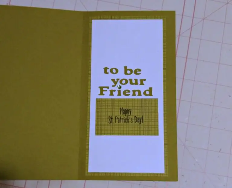 inside handmade st patricks day cards