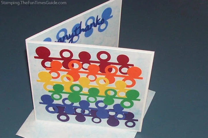Many Thanks - a handmade Thank You card. photo by Suzie at TheFunTimesGuide.com