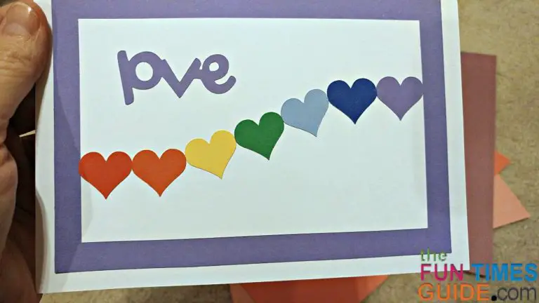 Watercolor Hearts Card