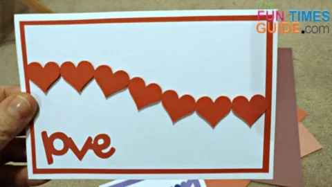 red hearts cards