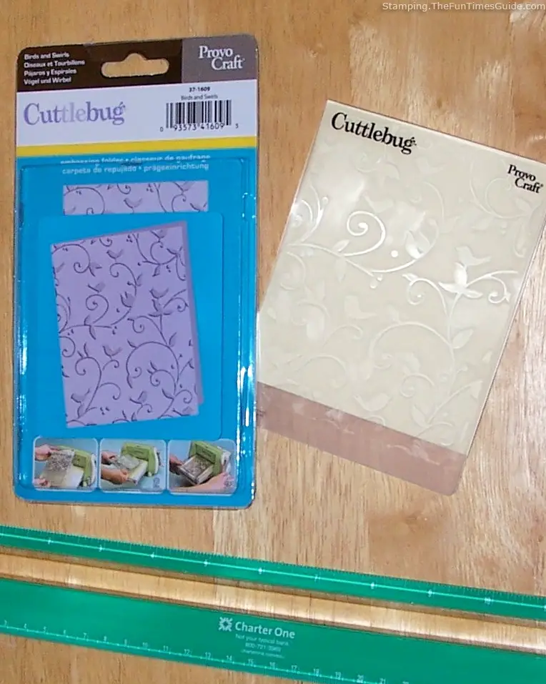 Embossing with a Cuttlebug  Cuttlebug embossing folders, Cricut cuttlebug,  Card making techniques